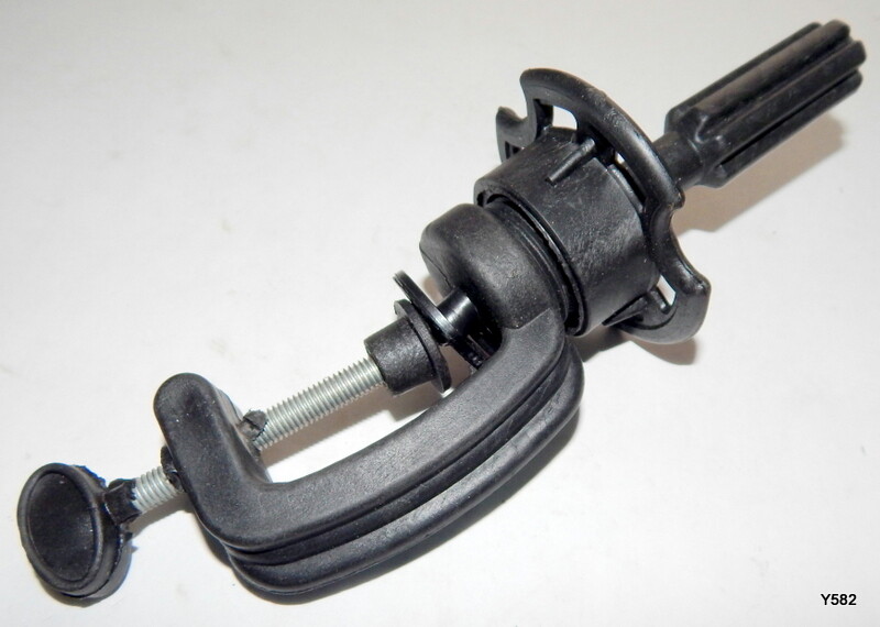Black Plastic Adjustable Mannequin Head Holder Table Clamp