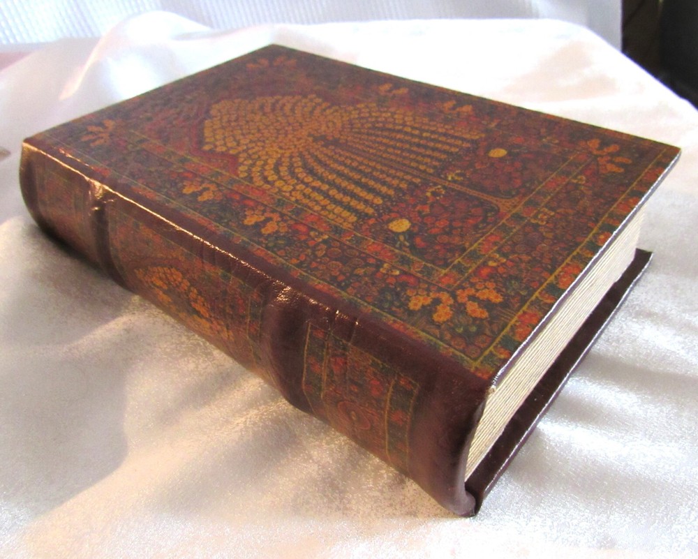 Faux Leather Book Safe Storage Box Magnetic Closure