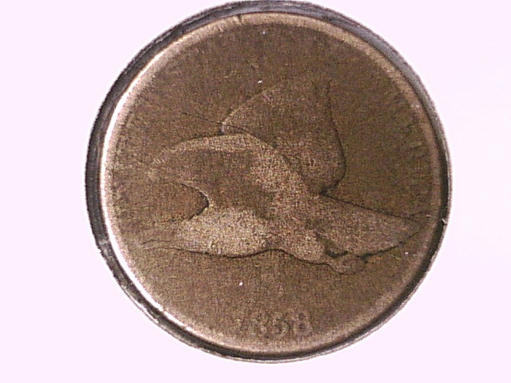 1858 Flying Eagle Cent Genuine Raw Ungraded 00221