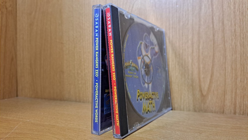 POWER RANGERS ZEO POWER ACTIVE Words and Math SOFTWARE CD SABAN 1996