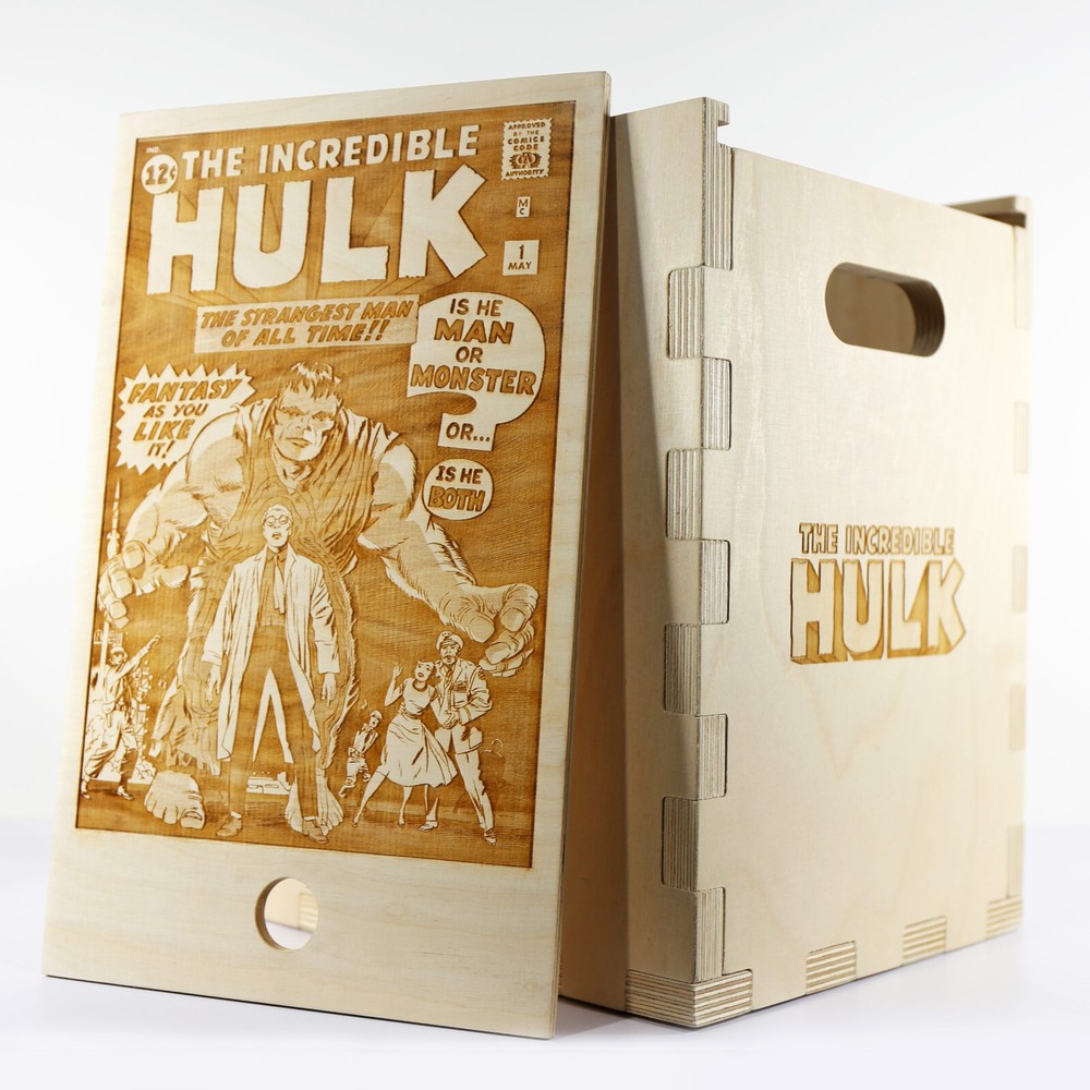 The Incredible Hulk Timber Comic Storage Box *Comics Not Included