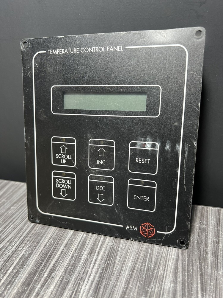 QUALITECH ASM-EUROPE TCP/TCU TEMPERATURE CONTROL PANEL 2600331-01 REV. A