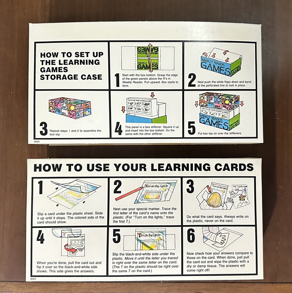 1981 Weekly Reader Learning Games Box Set