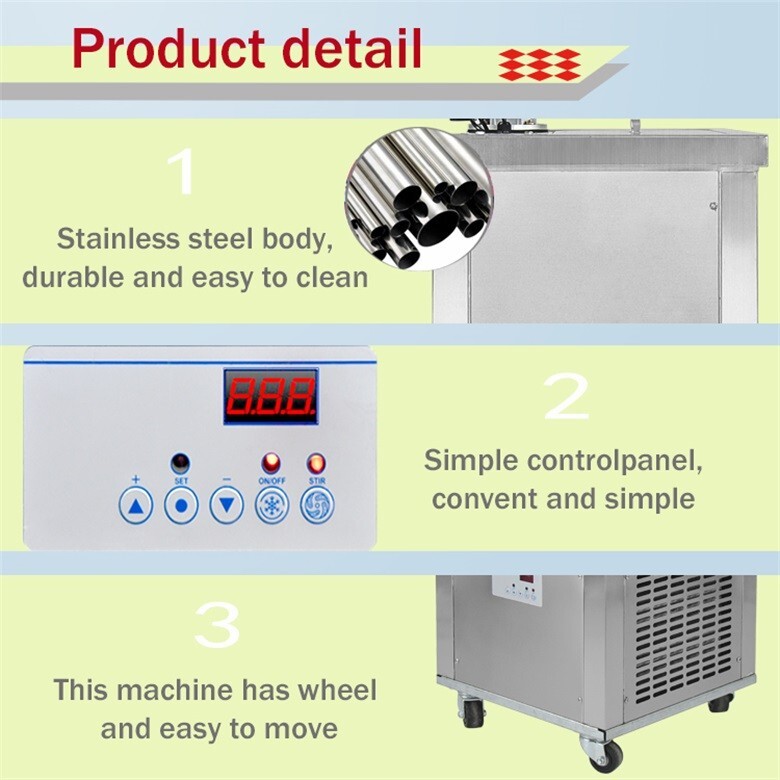 Kolice Commercial Double Mold set ice pop Machine,ice popsicles Making Machine