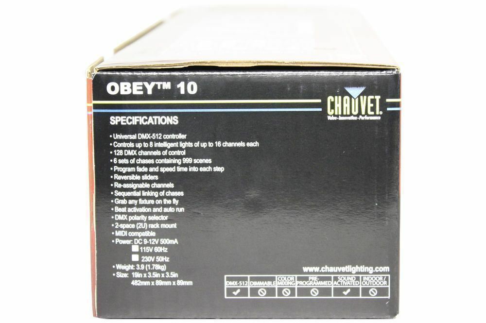 Chauvet DJ OBEY10 Wireless DJ DMX Light Lighting Controller+Receiver+Transmitter