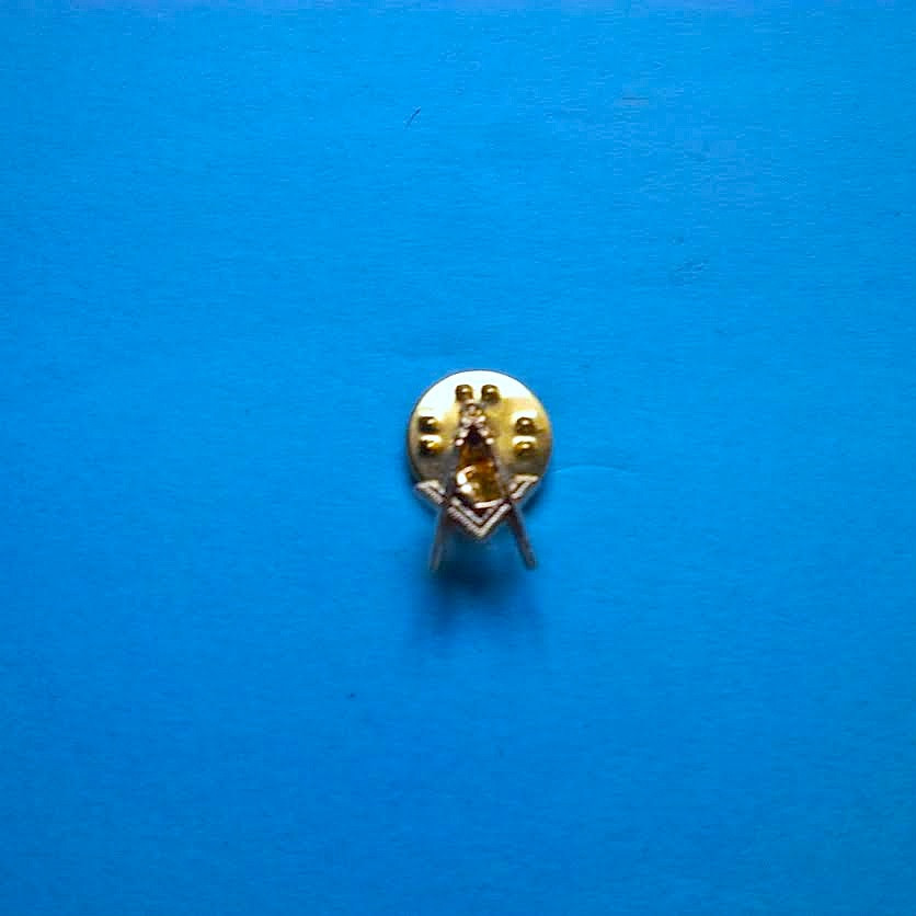 Junior Decon Blue Lodge Small Pin Golden Finish NMS
