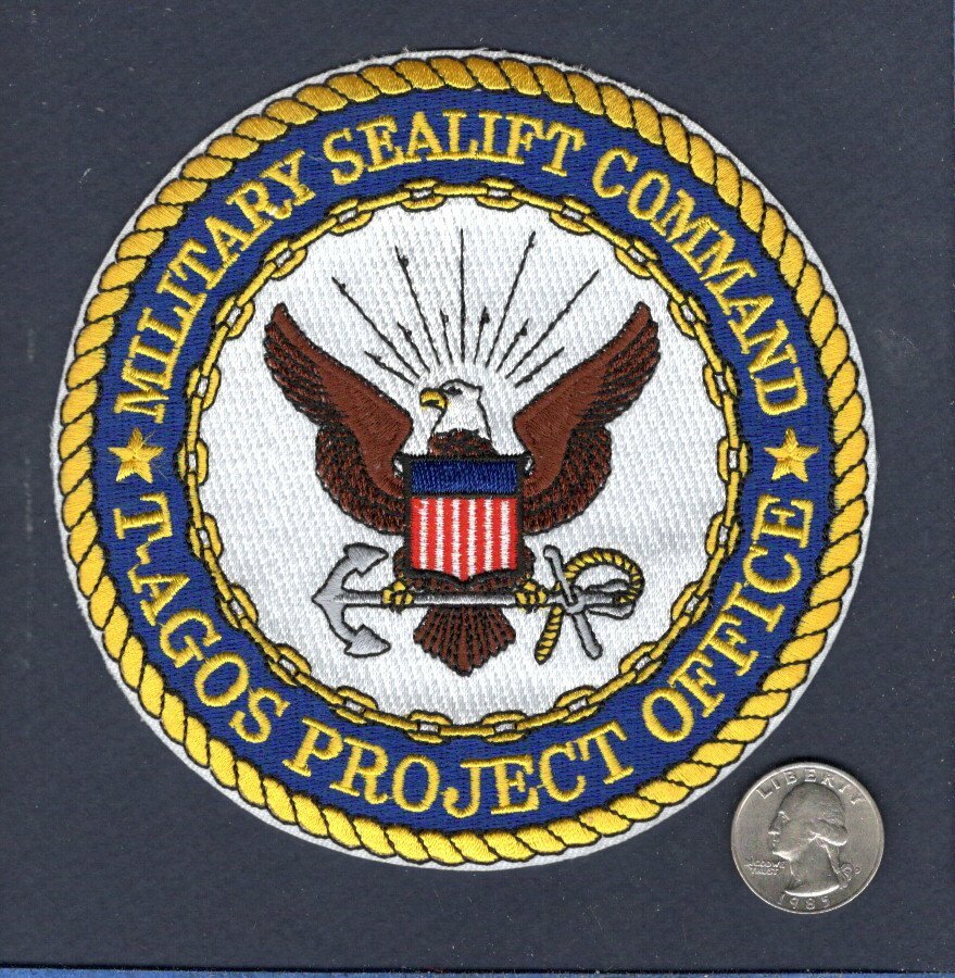 MSC Military Sealift Command T-AGOS PROJECT US Navy Ship Squadron Jacket Patch
