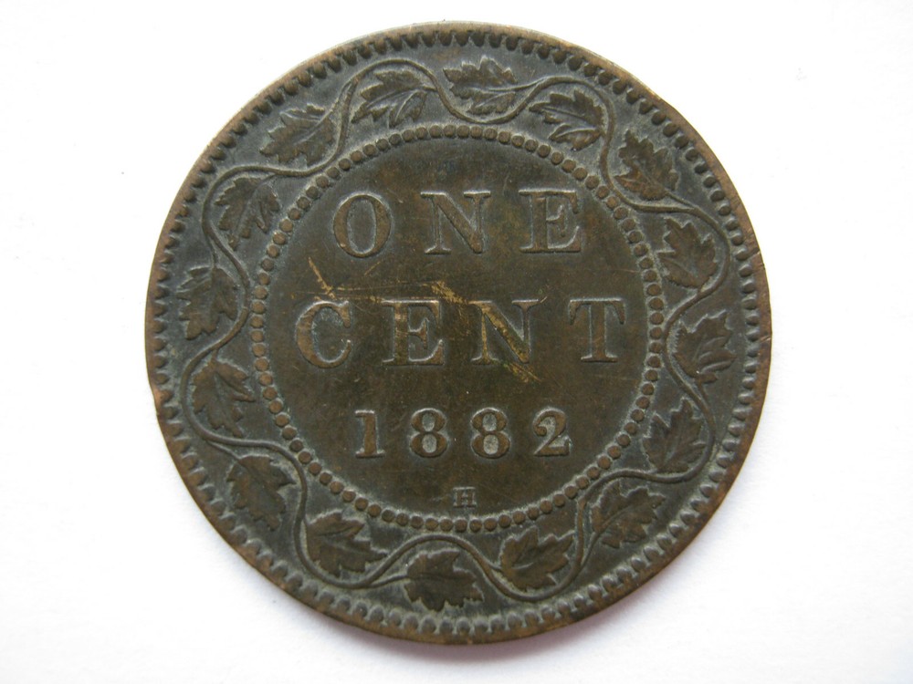 Canada 1882-H bronze One Cent GF