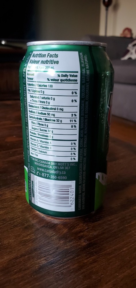 Empty Factory Error Canada Dry Soda Can