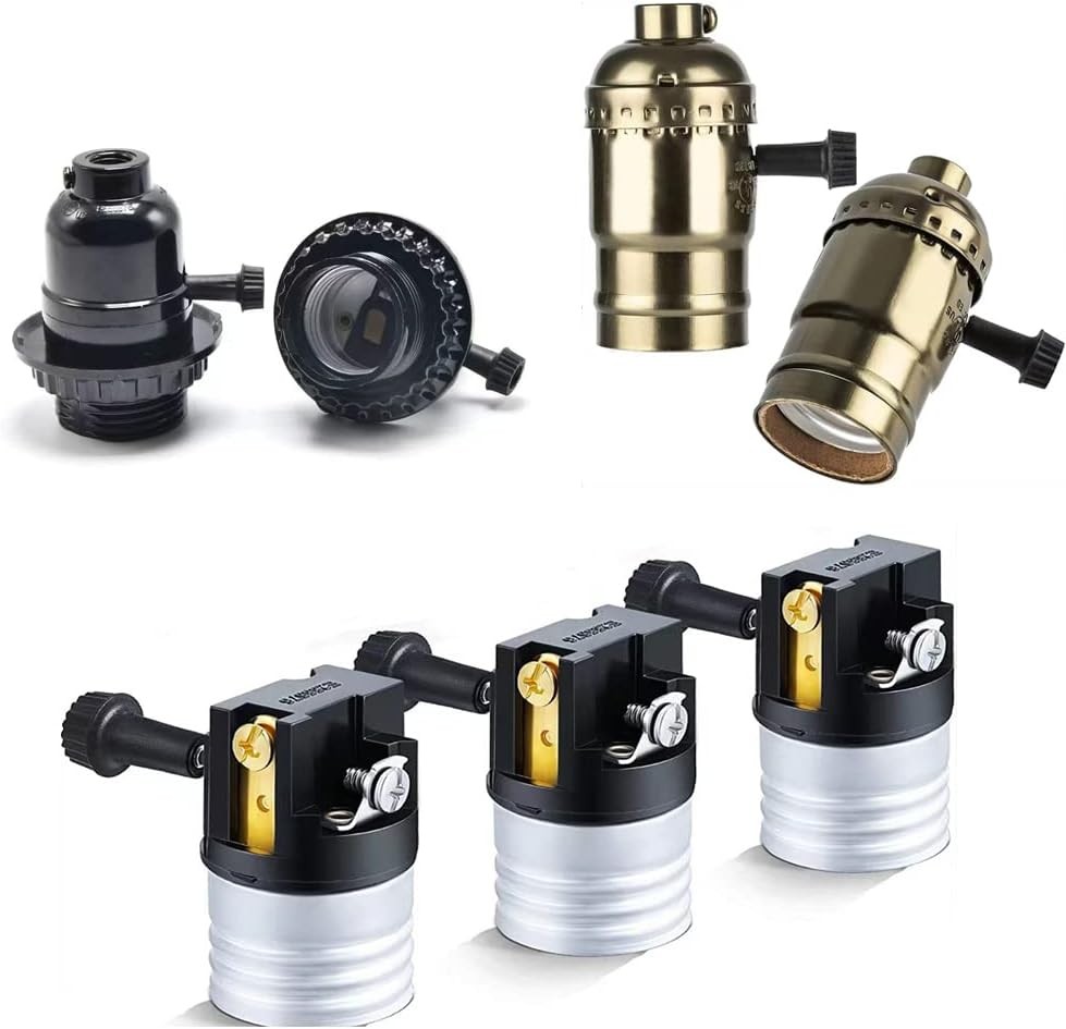 Lamp Turn Knob,Light On/Off Switch Knobs Replacement, Black