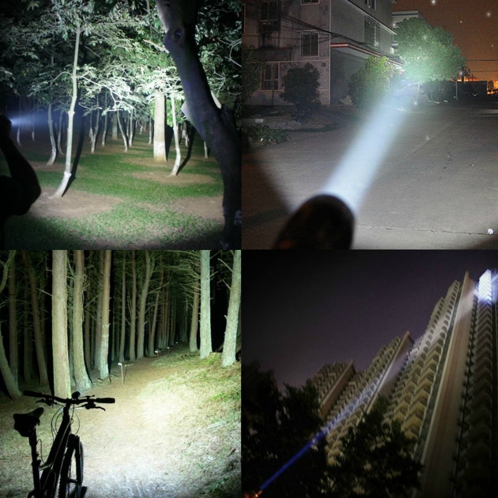 99000000 Lumen Super Bright LED Tactical Flashlight Rechargeable LED Work Lights