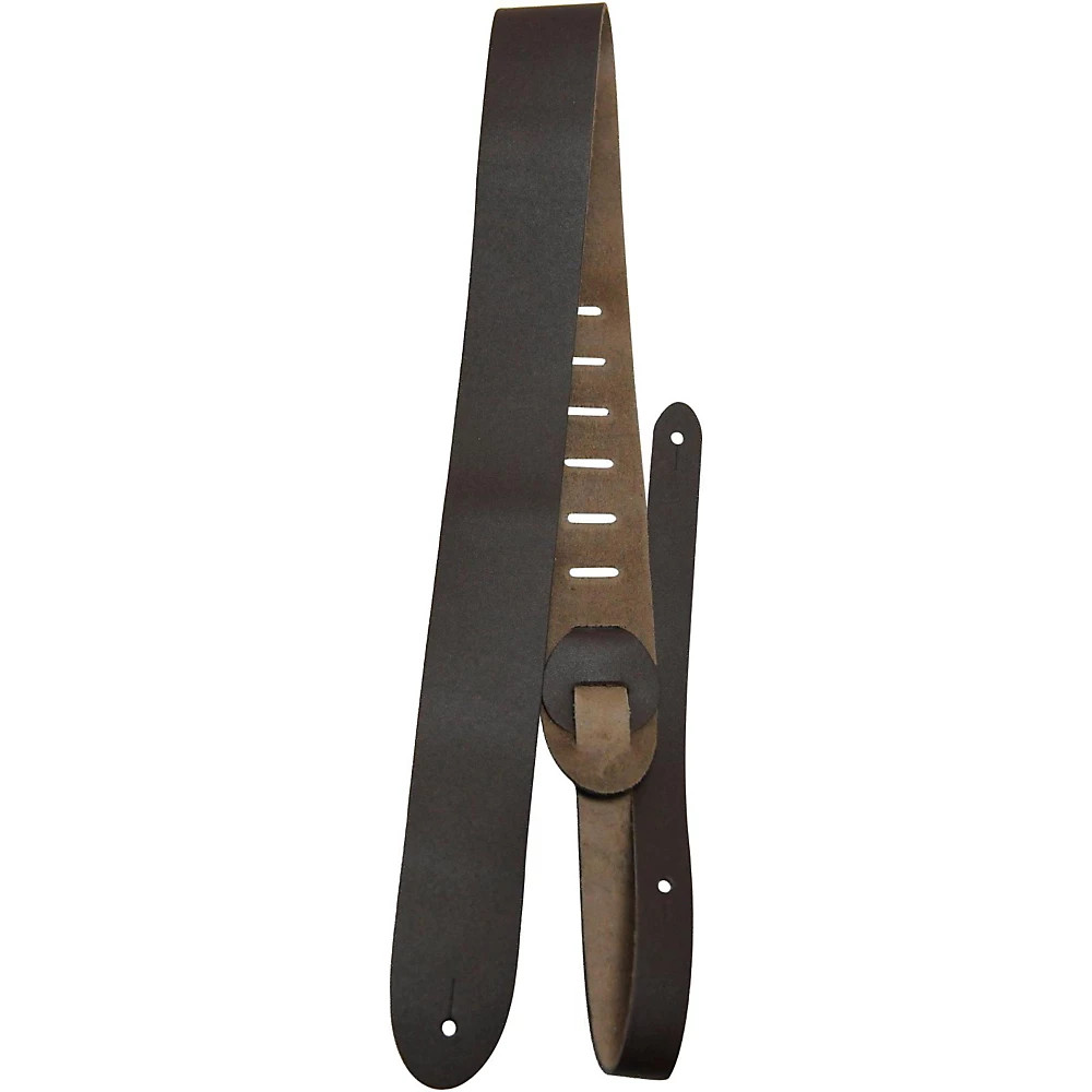 Perri's 2" Basic Leather Guitar Strap Brown