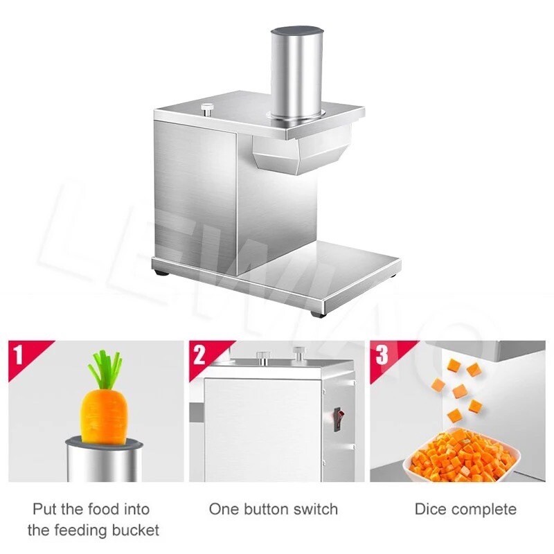 Fruit Vegetable Dicer Dicing Machine Cutting Carrot Potato Onion Cube Cutter