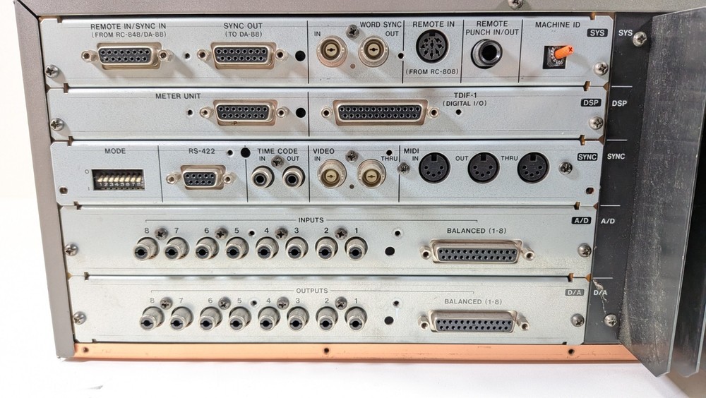 Tascam DA-88 Digital 8-Track Recorder with Synch connection board
