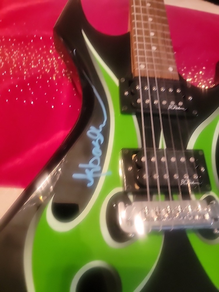Sebastian Bach Autographed Guitar