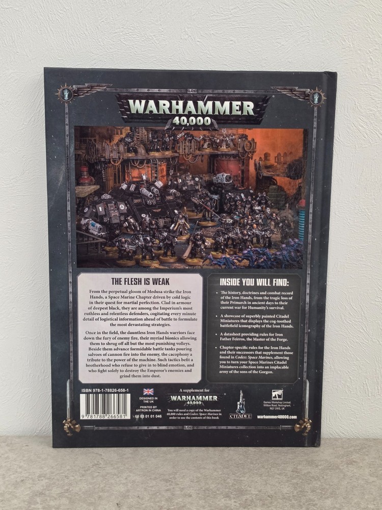 Warhammer 40k Space Marines Codex Supplement Iron Hands 8th Edition 2019
