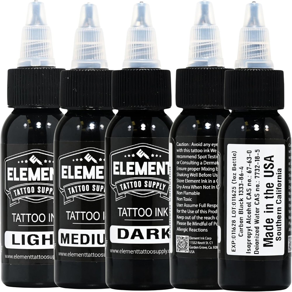 Professional Greywash Ink Set - Smooth Shading & Outlining