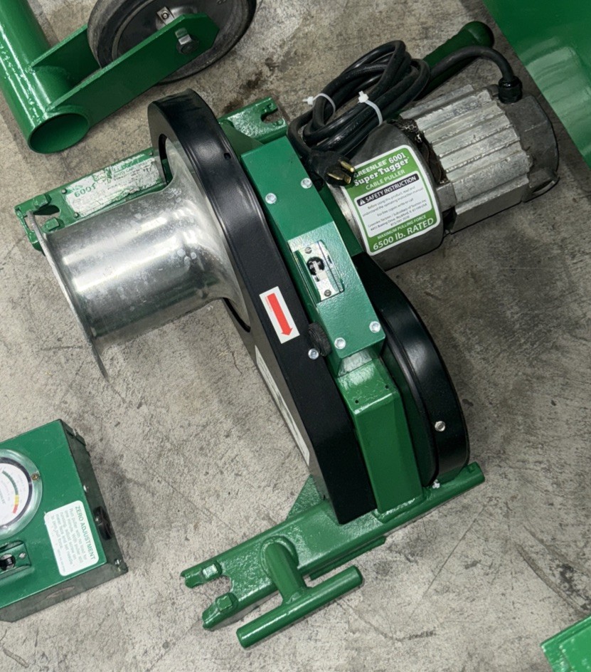 Greenlee 6001 6000 LBS Super Tugger Cable Puller Set *GREAT SHAPE* #2