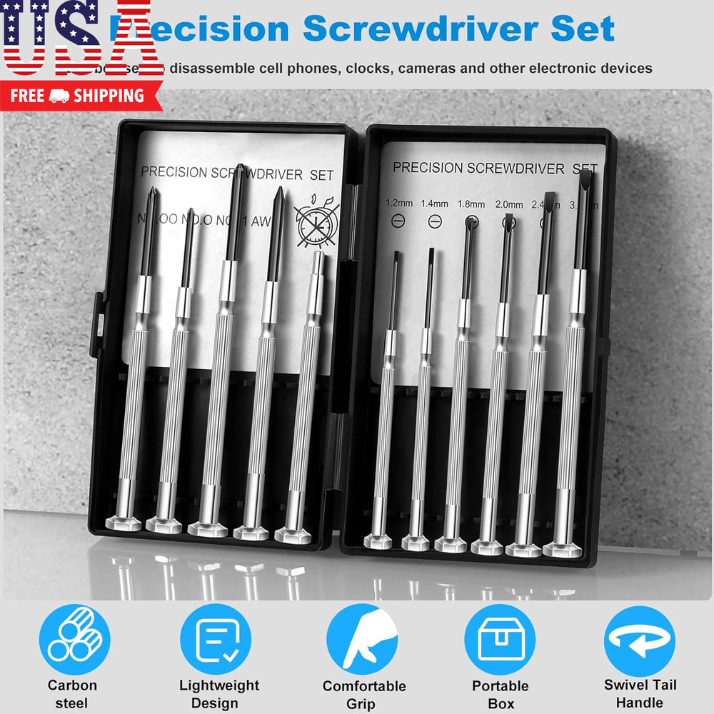 11 Pcs Small Precision Screwdriver Set, Tiny Screwdriver Set, Mini Screw Driver