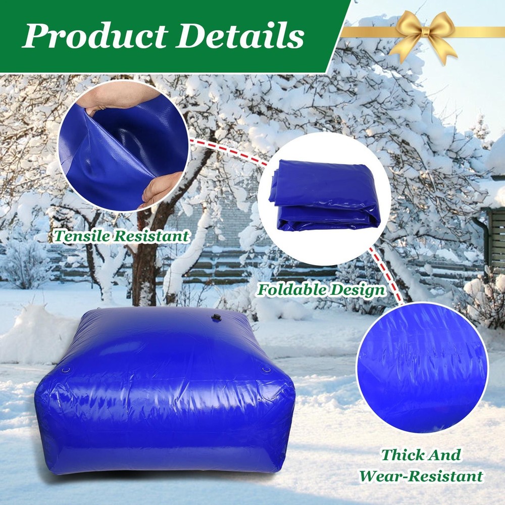 1056 Gal Foldable Water Storage Container, Durable PVC Material