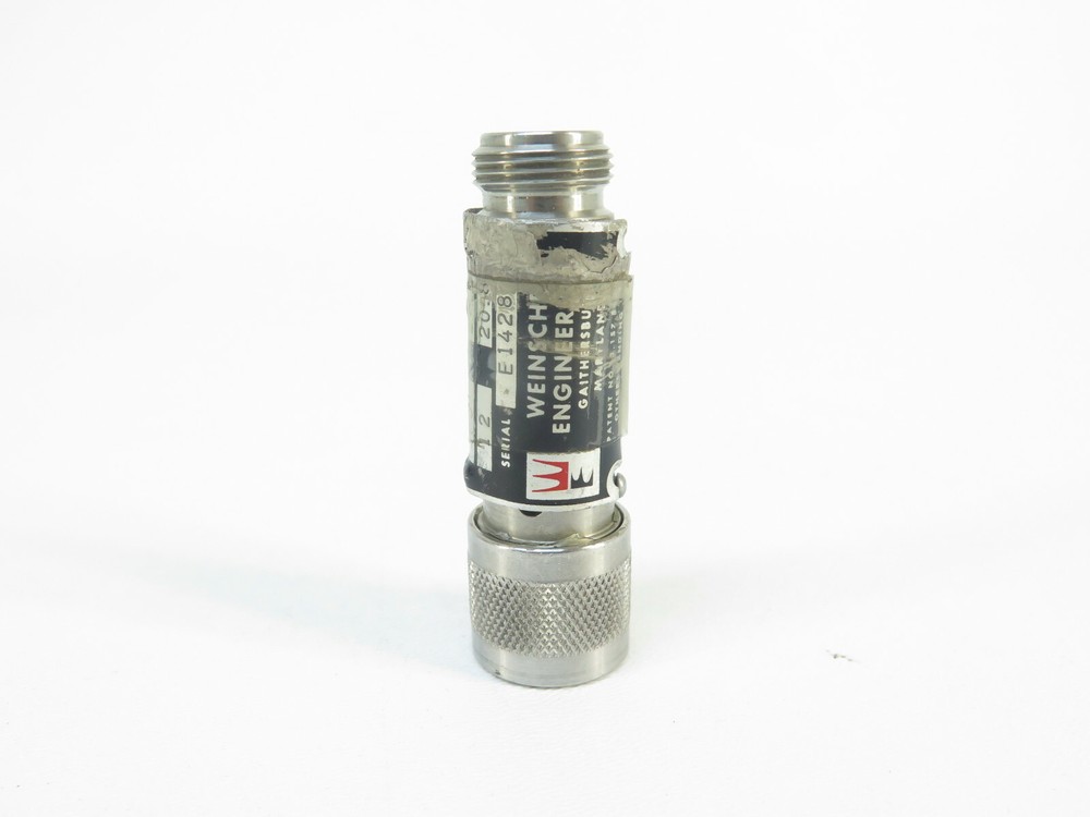 Weinschel Engineering 1-20N Fixed Attenuator - 12.4GHz, 5W, N-type