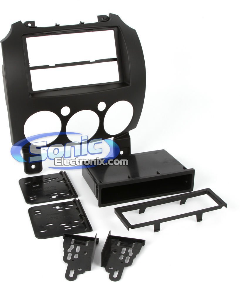 Metra 99-7518B Single/Double DIN Dash Installation Kit for 2011-2014 Mazda 2