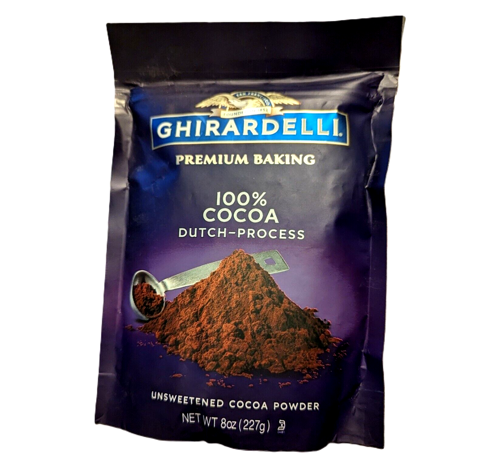 Ghirardelli Premium Baking Unsweetened 100% Cocoa Powder 8oz Dutch Process