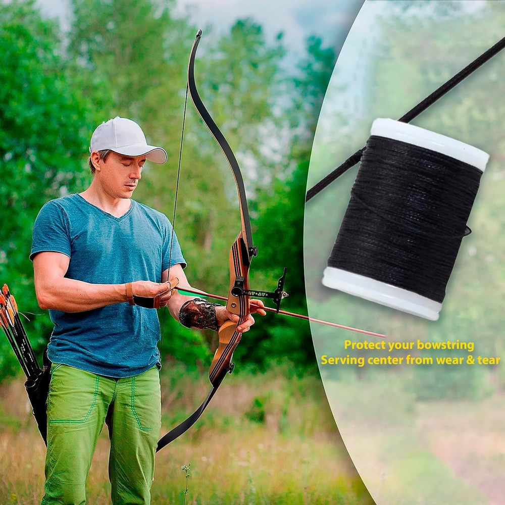 Archery Bowstring Serving Thread Jig - 120 Yards/110 M - Durable Bow String Serv