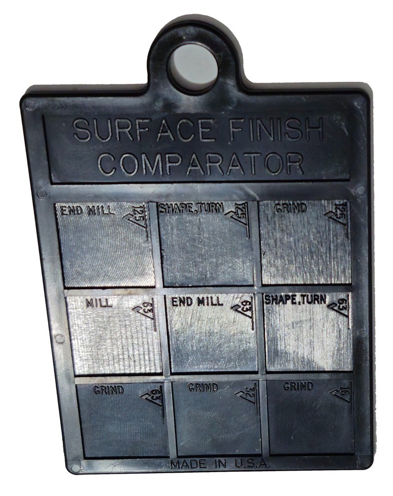 Machinist Surface Finish Comparator Black Plastic U.S.A.