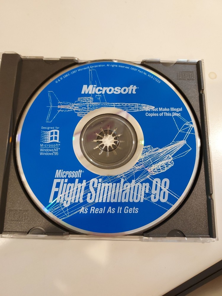 Microsoft Flight Simulator 98 Game Complete PC CD ROM