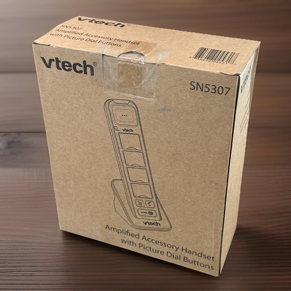 VTech SN5307 Amplified Photo Dial Accessory Phone Handset Big Button (Open Box)
