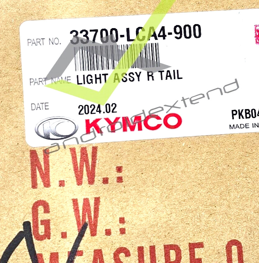 KYMCO MXU150 REAR TAIL LIGHT RIGHT 33700-LCA4-900