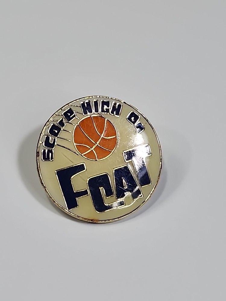 Score High On Feat Lapel Pin Basketball