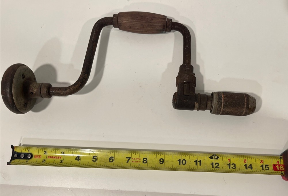 VINTAGE LONG BEAM BIT HAND DRILL AUGER
