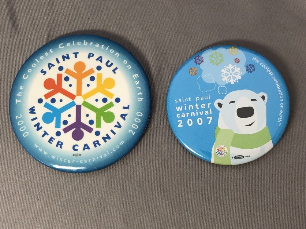 2000 & 2007 SAINT PAUL WINTER CARNIVAL Minnesota PIN