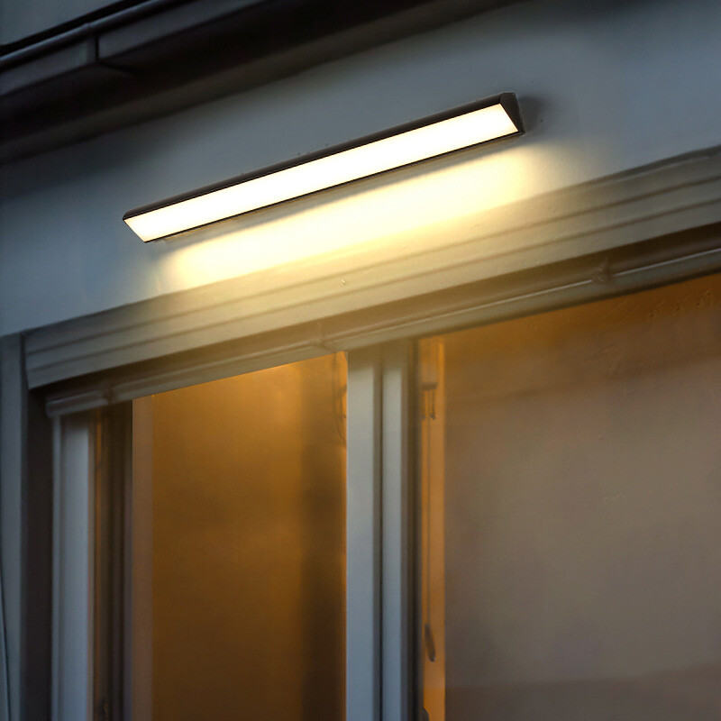 COB LED Exterior Linear Wall Lamp Outdoor Lighting Yard Waterproof Light Fixture