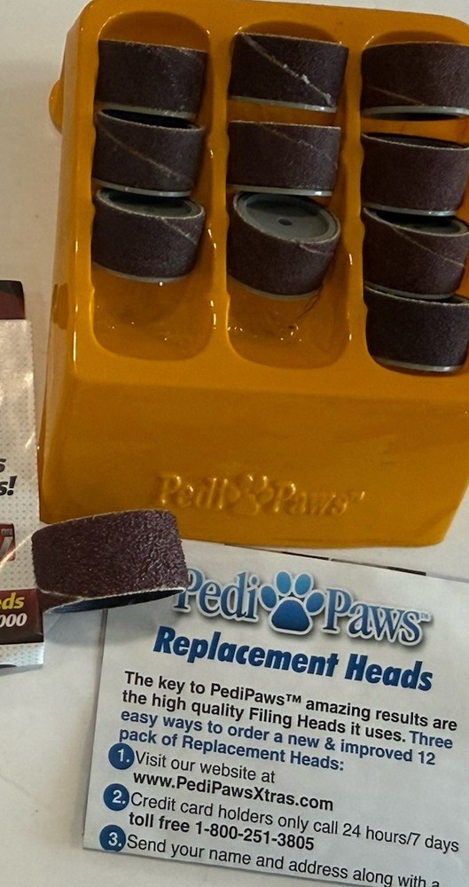 PediPaws Nail Grinder Replacement - 10 Heads New