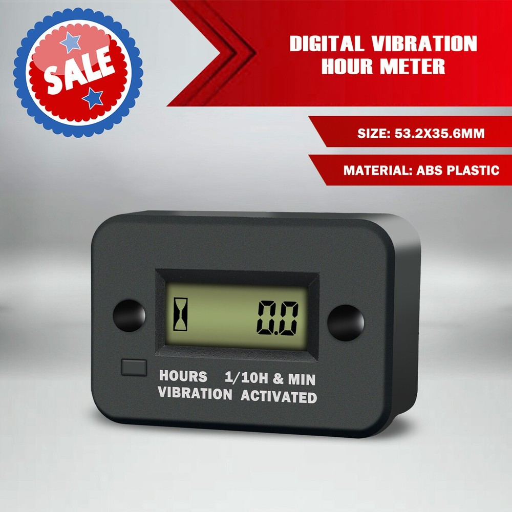 Digital Vibration Hour Meter Hour Meter LCD Hour Meter Motorcycle