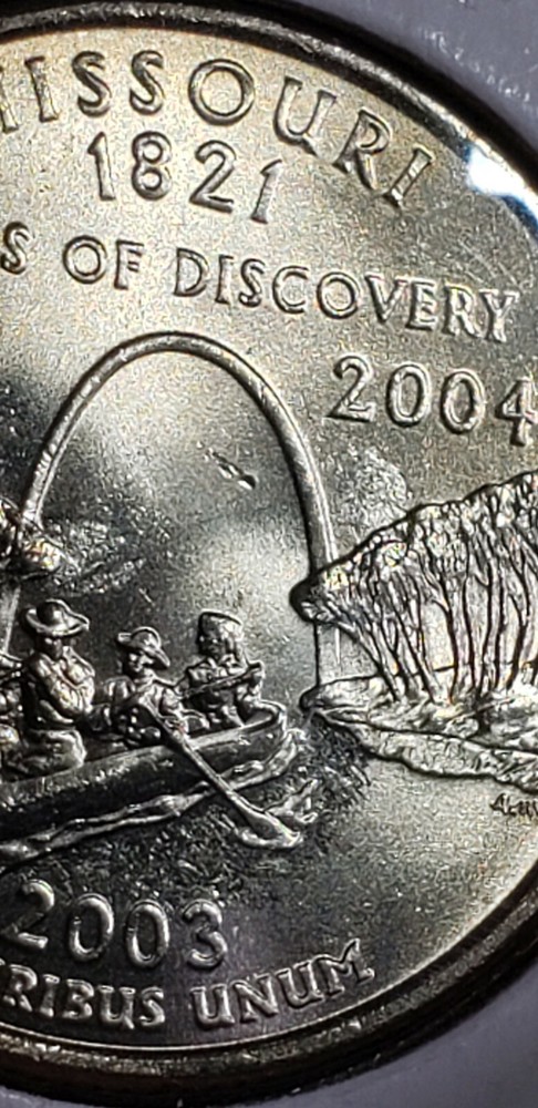 2003 P Missouri quarter *strike through Lamination Error* ? MS Uncirculated
