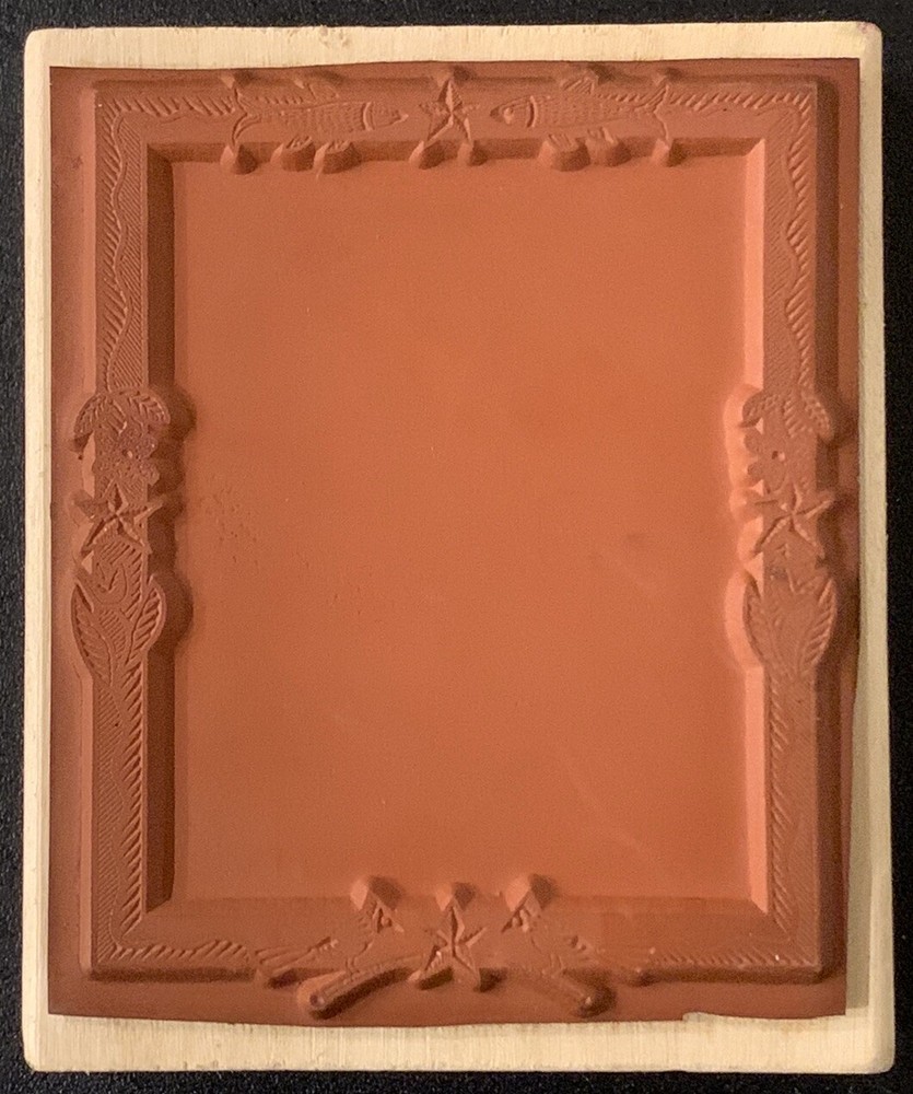 That’s All She Stamped Nature Frame Rubber Stamp