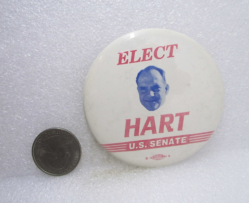 Elect Hart U.S. Senate Button Pin