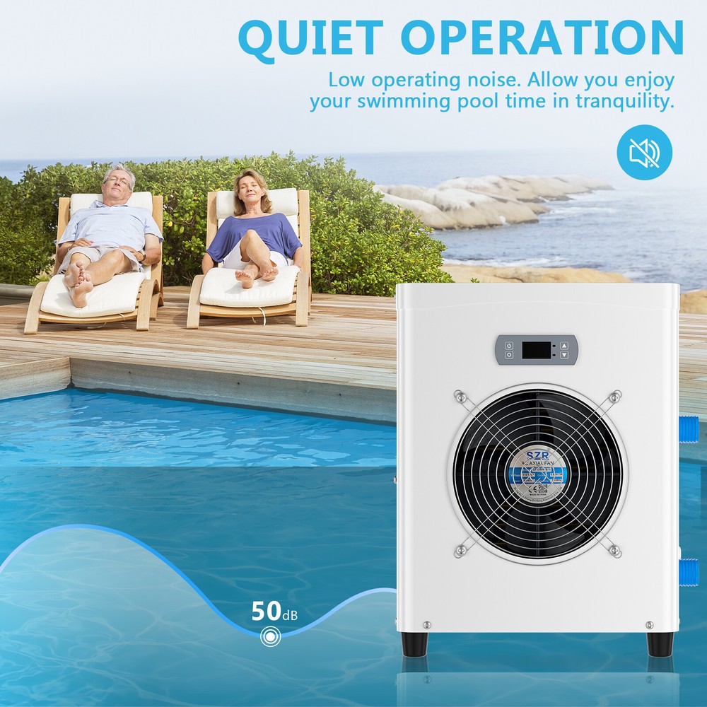 SLSY Above Ground Pools Heater 110V Electric Pool HeaterTitanium Heat Ex G3D