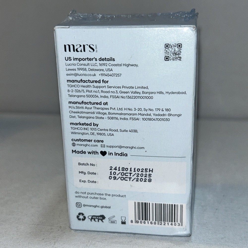 Sealed Mars Alizenol Lions Mane Supplemnt 60 Caps