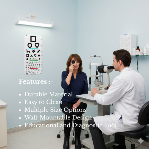 Ewing Illiterate Optometric Eye Chart Vision Testing Chart for Eye Exams