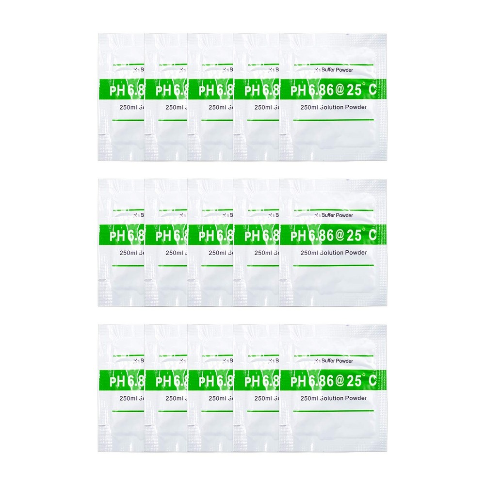 15 Pack 6.86 pH Calibration Solution Buffer Powder for Precisely and...