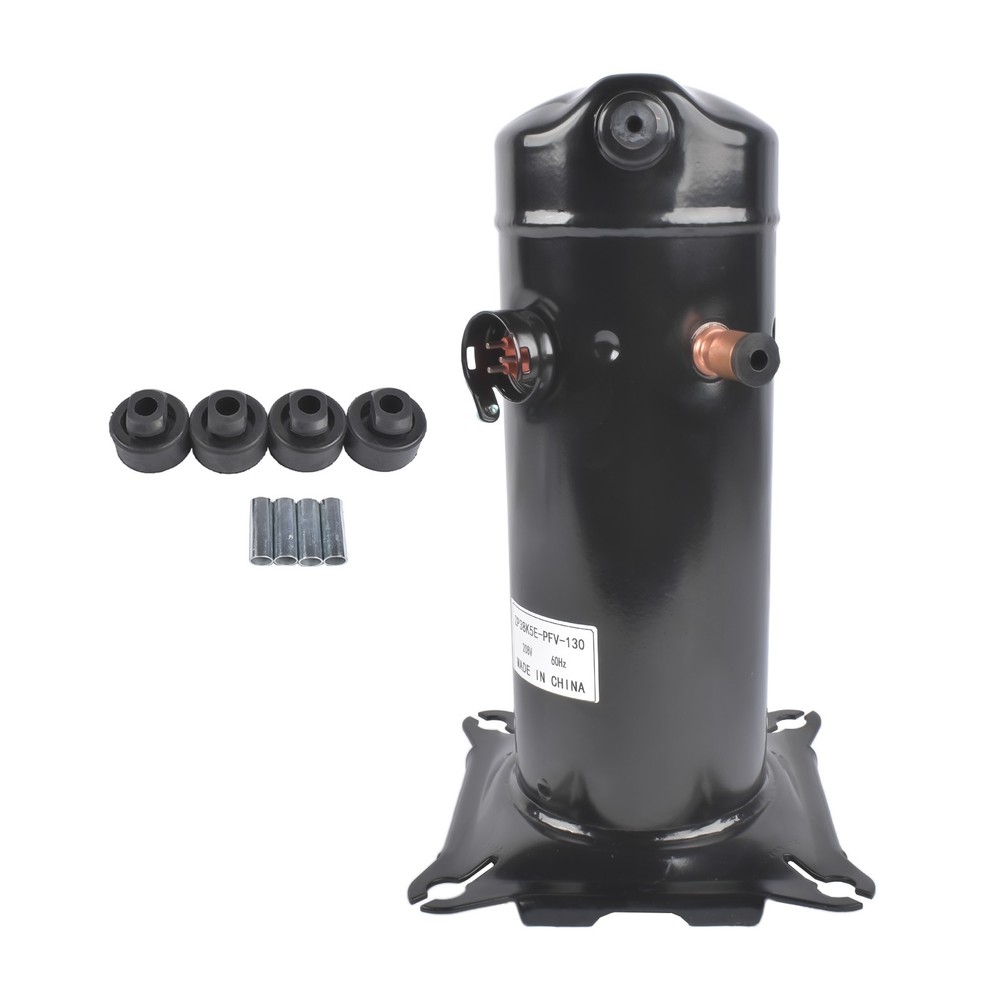 Replacement Compressor 3.5 Tons 208/230V R-410A Scroll 1 Phase Molded Plug Black