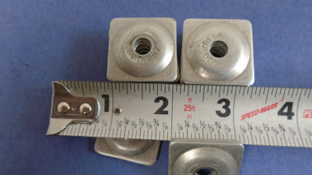 Stud Boy Aluminum Stud Backers 5/16" Hole for 1/4"-20 Stud Threads (13 Pieces)