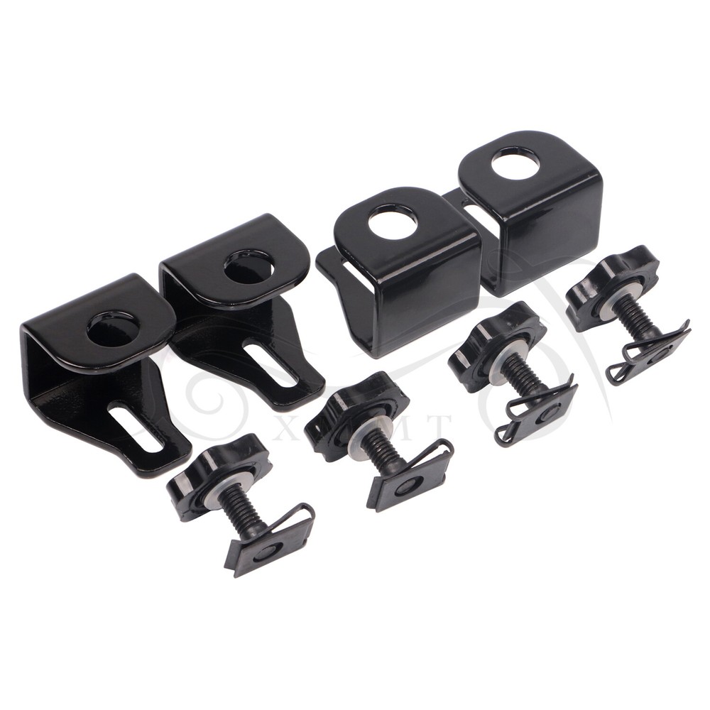 Saddlebag Lock Security Mounting Screw Brackets for Harley Road King FLHT FLHRC
