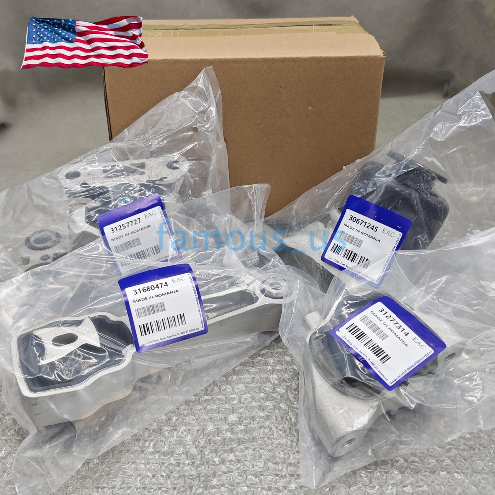 New !4PCS Engine,Trans & Torque Strut Mount For Volvo S60 S80 V70 XC60 2007-2016