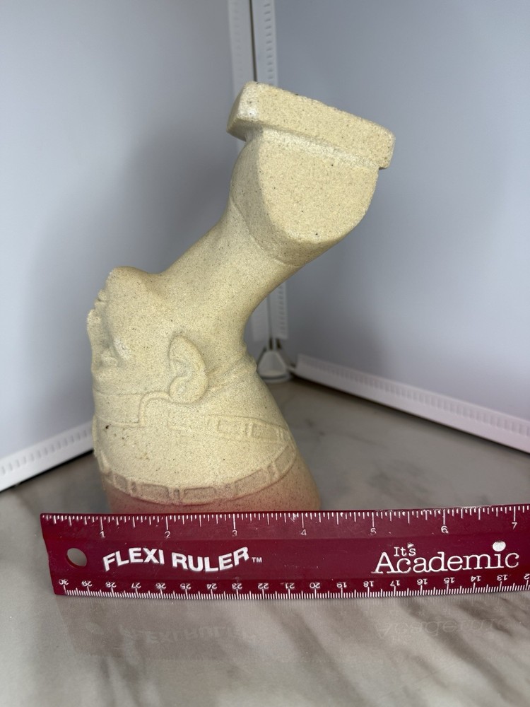 Authentic Egyptian Nefertiti Sand Stone Carved Bust